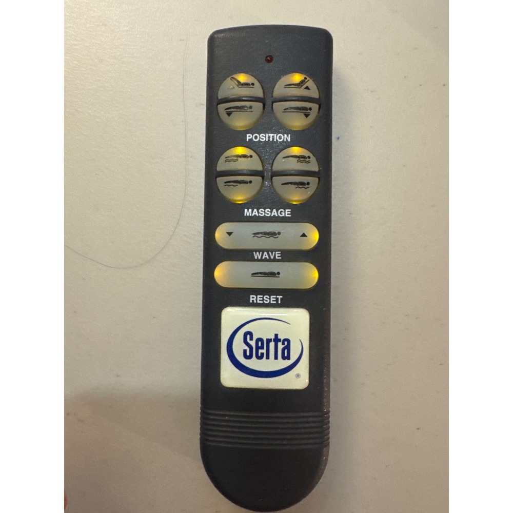 Serta Adjustable Bed Remote Control MR2T9 Massage Wave Position Wireless Gray
